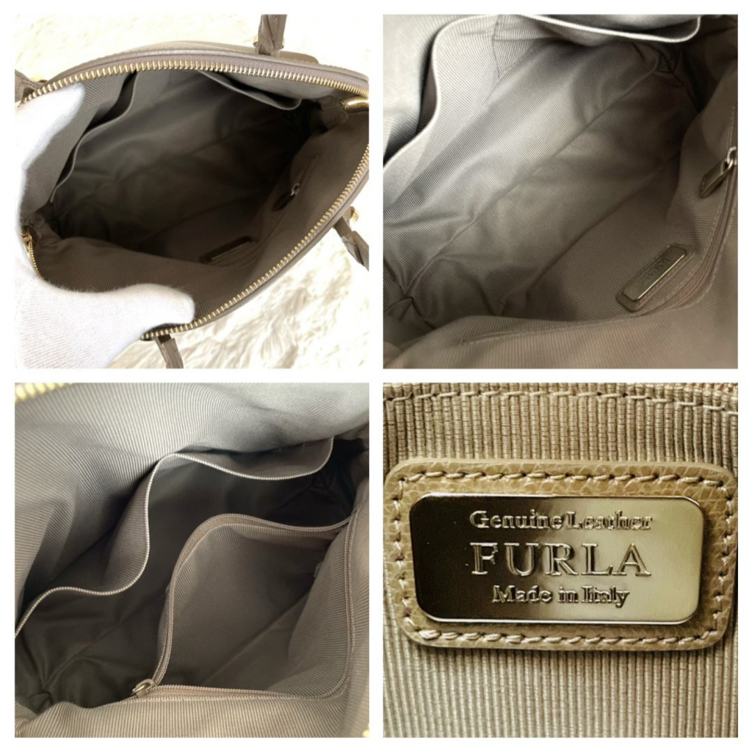 美品★FURLA フルラ パイパー ハンドバッグ 2way レザー ブラウン 茶 美品★FURLA フルラ パイパー ハンドバッグ 2way レザー ブラウン 茶