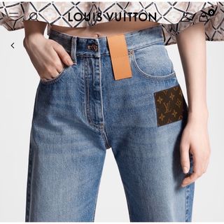 ルイヴィトン(LOUIS VUITTON)のヴィトン デニム ジーンズ パンツ ロゴ モノグラム(デニム/ジーンズ)