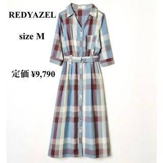 REDYAZEL - 【極美品】REDYAZEL レディアゼル レトロチェック シャツワンピース M