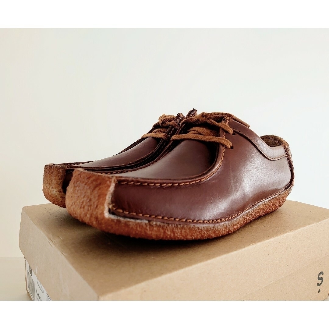 Clarks(クラークス)の新品★クラークス チェスナットレザー 本革シューズ  23cm 24cm レディースの靴/シューズ(スリッポン/モカシン)の商品写真