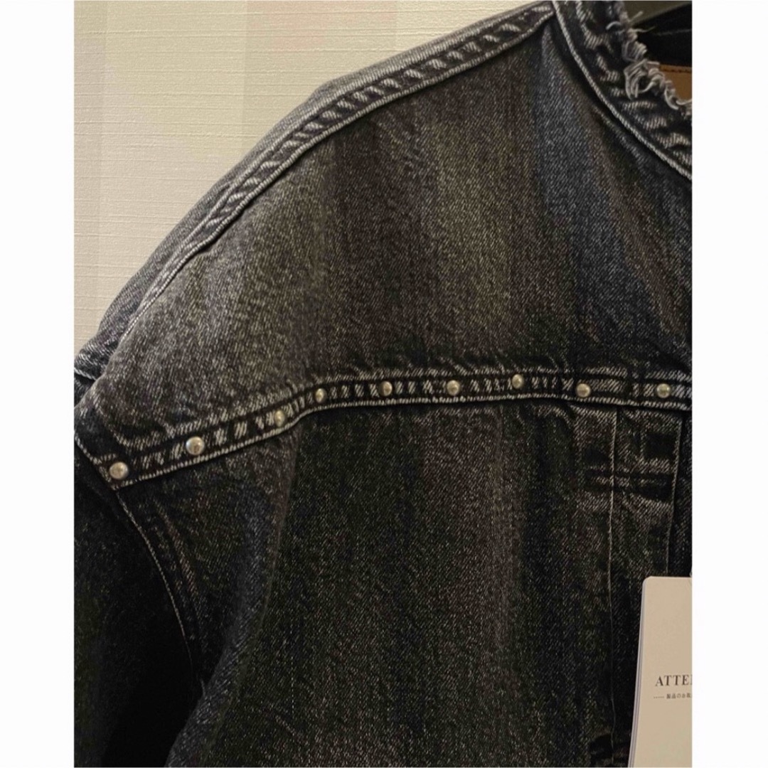 Spick & Span(スピックアンドスパン)の51/2 1ST-LINE STUDS DENIM ジャケット レディースのジャケット/アウター(Gジャン/デニムジャケット)の商品写真