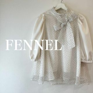 スコットクラブ(SCOT CLUB)のFENNEL フェンネル　スコットクラブ　リボン付き　スタンドカラー　ブラウス(シャツ/ブラウス(長袖/七分))