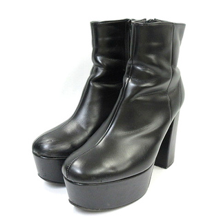 エスペランサ(ESPERANZA)のエスペランサ ESPERANZA サイドジップ 厚底 ショートブーツ 靴 黒 M(ブーツ)