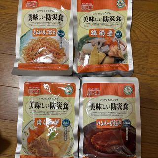 美味しい防災食　非常食　保存食　肉じゃが　きんぴらごぼう　ハンバーグ4種まとめ(インスタント食品)