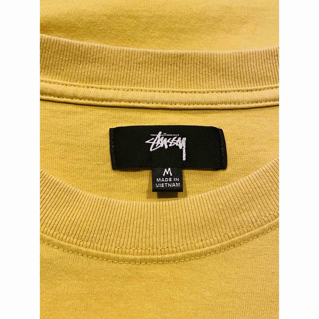 STUSSY(ステューシー)の【入手困難】STUSSY Tシャツ 辛子色 M 8ボール ステューシー ポケット メンズのトップス(Tシャツ/カットソー(半袖/袖なし))の商品写真