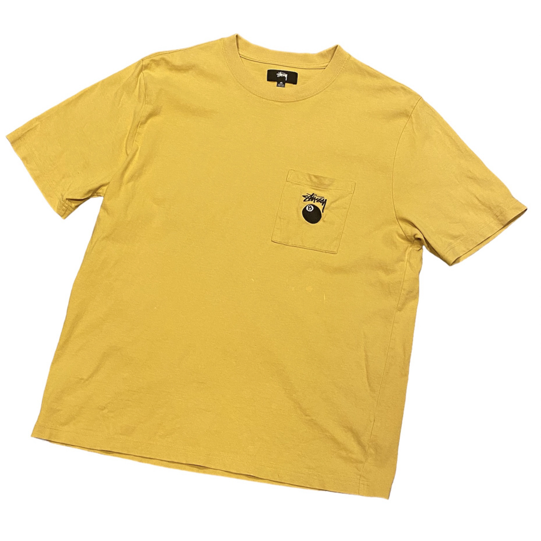 STUSSY(ステューシー)の【入手困難】STUSSY Tシャツ 辛子色 M 8ボール ステューシー ポケット メンズのトップス(Tシャツ/カットソー(半袖/袖なし))の商品写真