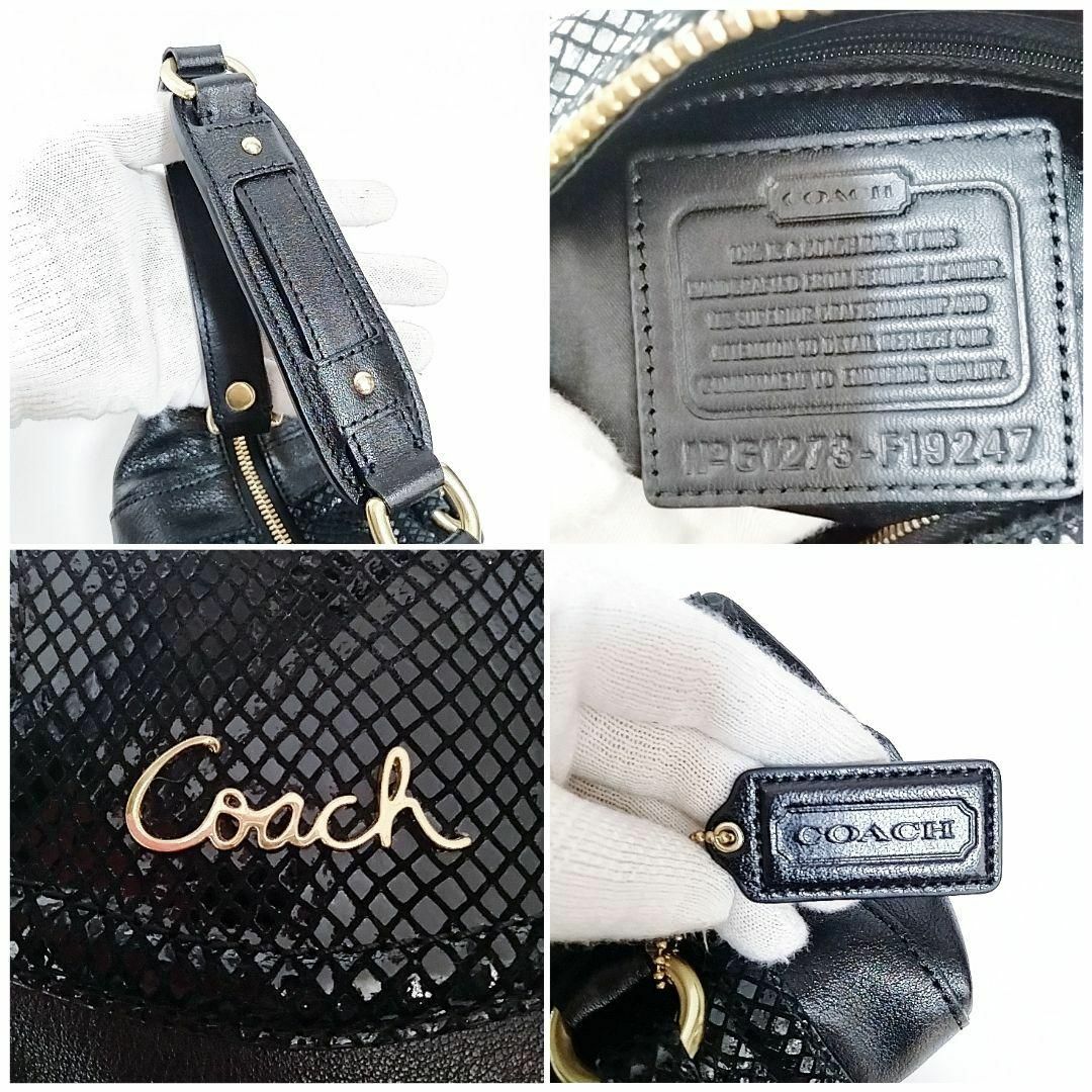 COACH(コーチ)の超美品　コーチ　バッグ　ハンドバッグ　トートバッグ　2way　ブラック　レザー レディースのバッグ(トートバッグ)の商品写真