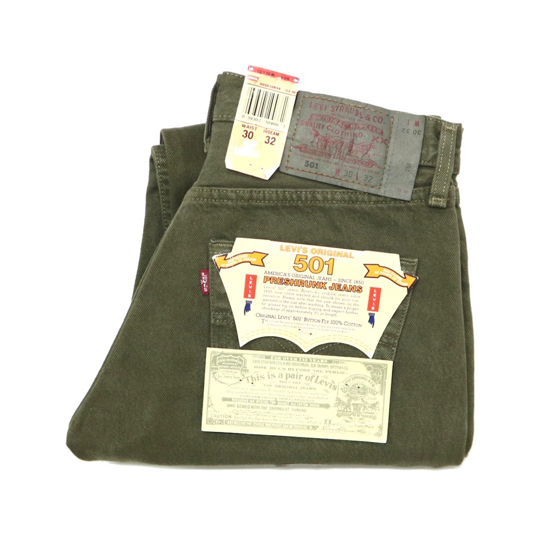 Levi's - デッドストック リーバイス 501 USA製 後染め カラー Levi's - デッドストック リーバイス 501 USA製 後染め カラー