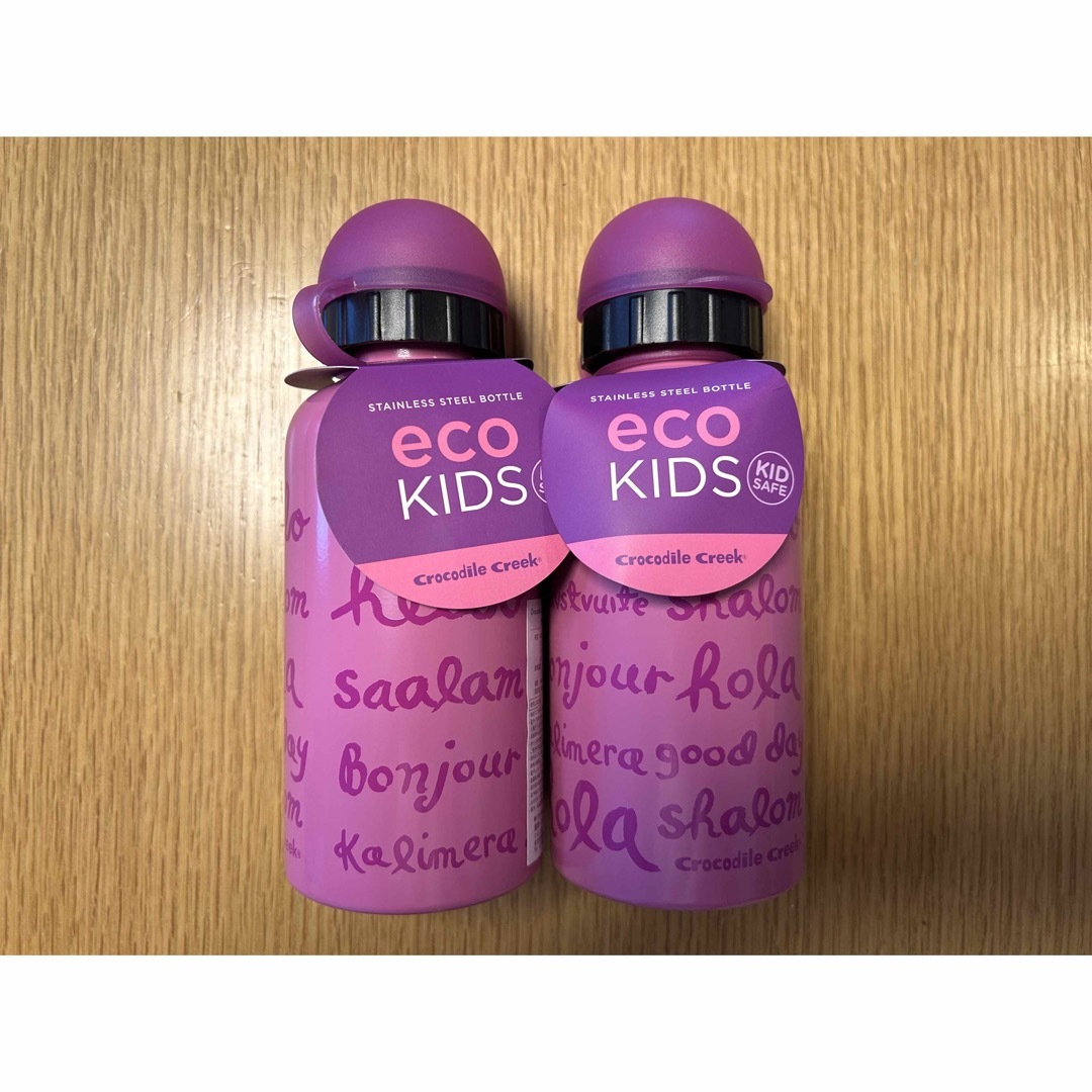 crocodile creek eco kidsドリンキングボトル　2本 キッズ/ベビー/マタニティの授乳/お食事用品(水筒)の商品写真