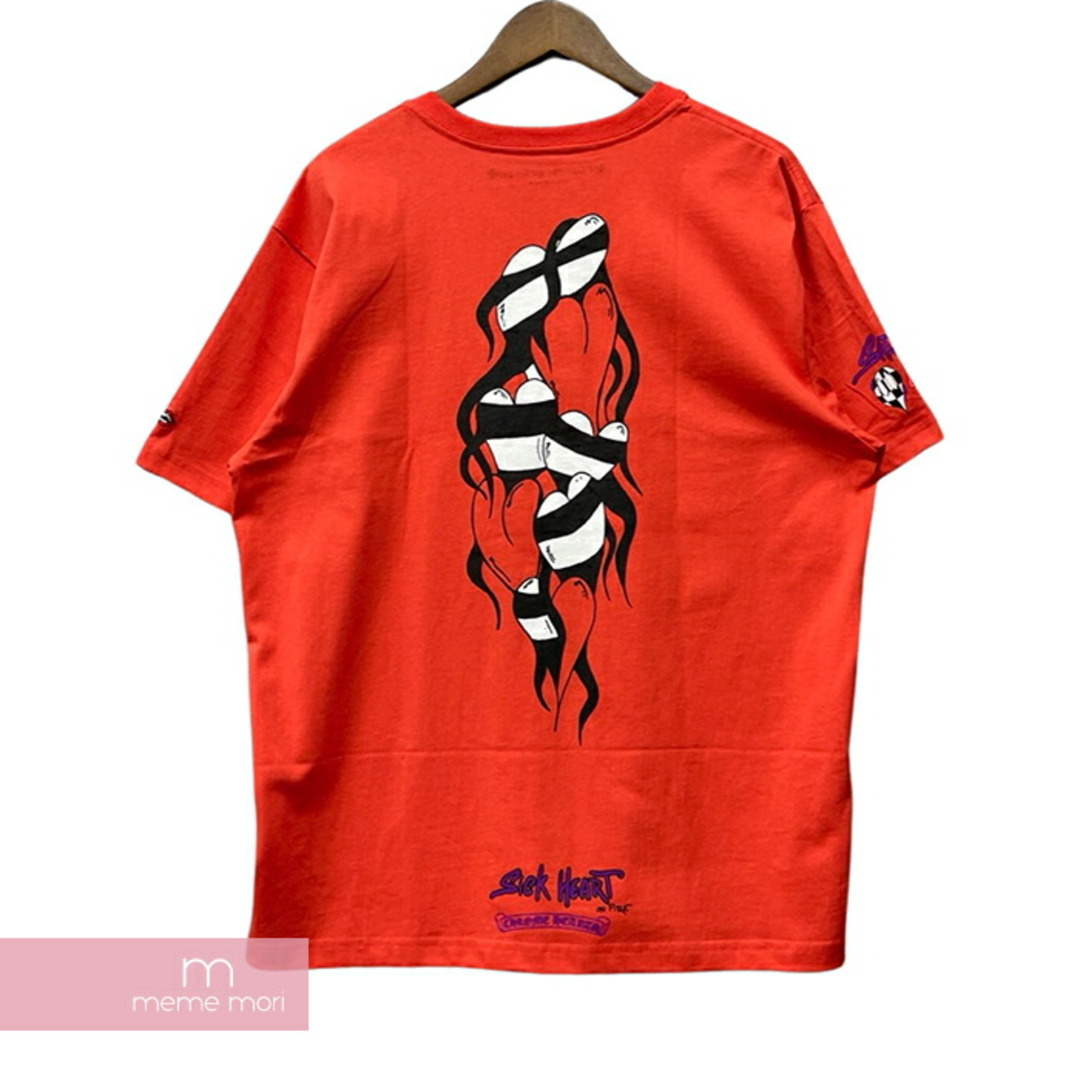 Chrome Hearts(クロムハーツ)のCHROME HEARTS×MATTY BOY 2023SS Tee PPO U SS PKT CREW クロムハーツ×マッティボーイ クルーネックポケットショートスリーブTシャツ 半袖カットソー ポケT プリント チョンパー レッド サイズM【240415】【新古品】【me04】 メンズのトップス(Tシャツ/カットソー(半袖/袖なし))の商品写真