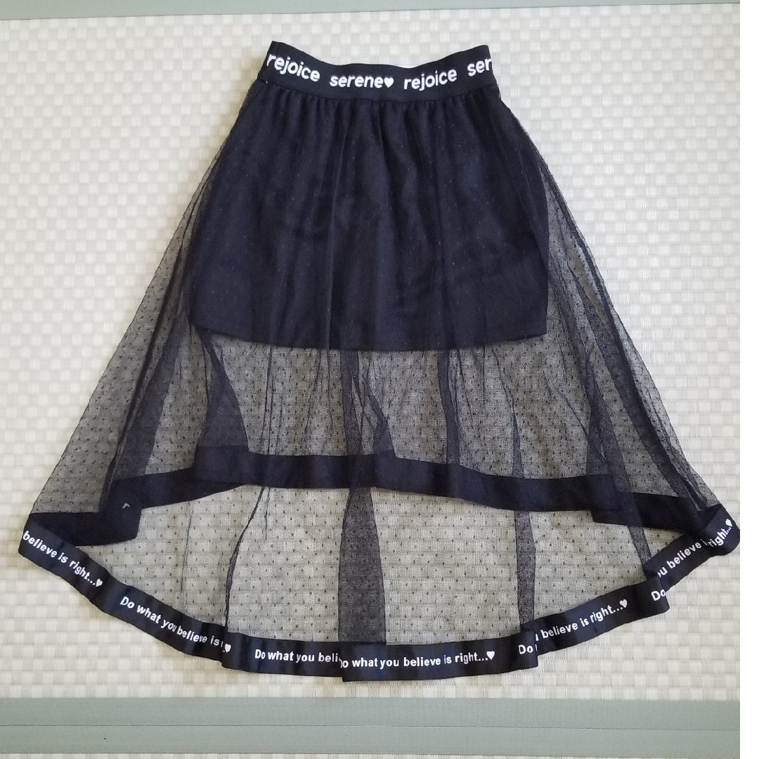 キッズ　アシンメトリー　スカート　(150) キッズ/ベビー/マタニティのキッズ服女の子用(90cm~)(スカート)の商品写真