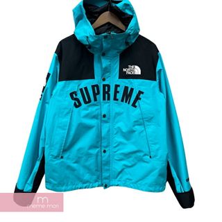 シュプリーム(Supreme)のSupreme×THE NORTH FACE 2019SS Arc Logo Mountain Parka シュプリーム×ノースフェイス アーチロゴマウンテンパーカー ゴアテックスナイロンジャケット フーデッドジップアップブルゾン ブルー サイズM【240415】【中古-A】【me04】(その他)