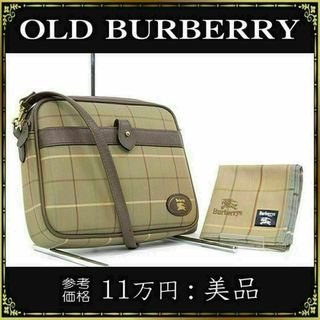 BURBERRY - 【全額返金保証・送料無料】バーバリーのショルダーバッグ・正規品・美品・斜め掛け