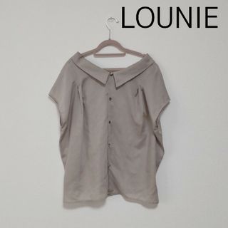 ルーニィ(LOUNIE)のLOUNIE　ルーニィ　前後着用可　2way ブラウス　ベージュ　フリーサイズ(シャツ/ブラウス(半袖/袖なし))