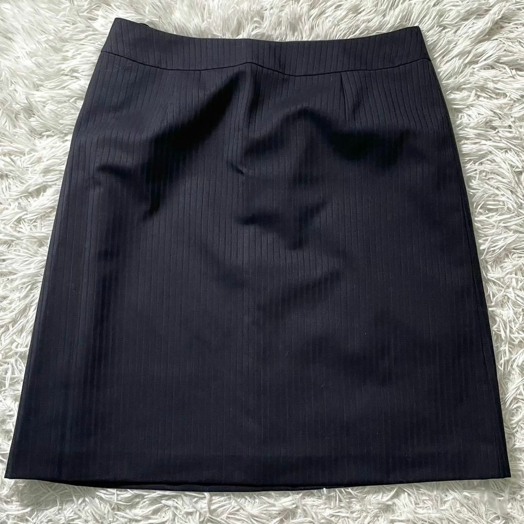 青山(アオヤマ)のnline エヌライン スーツ セットアップ ストレッチ 大きいサイズ ネイビー レディースのフォーマル/ドレス(スーツ)の商品写真