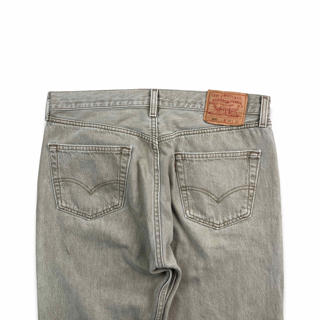 Levi's(リーバイス)の90s USA製 リーバイス 501 ヴィンテージデニム ジーンズ 先染めグレー メンズのパンツ(デニム/ジーンズ)の商品写真