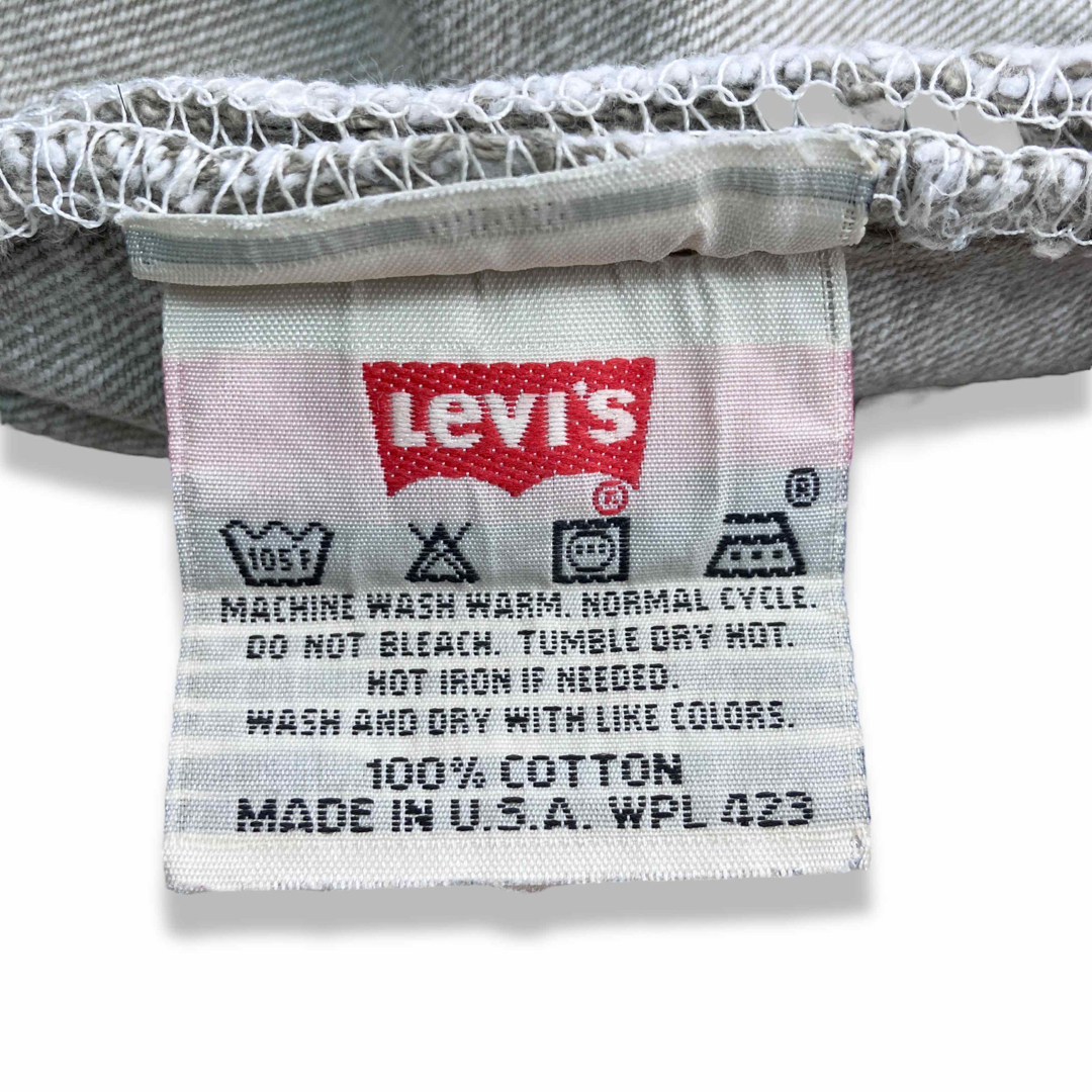 Levi's(リーバイス)の90s USA製 リーバイス 501 ヴィンテージデニム ジーンズ 先染めグレー メンズのパンツ(デニム/ジーンズ)の商品写真