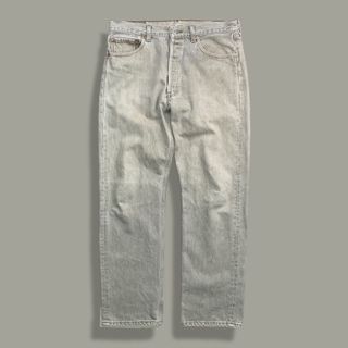 リーバイス(Levi's)の90s USA製 リーバイス 501 ヴィンテージデニム ジーンズ 先染めグレー(デニム/ジーンズ)