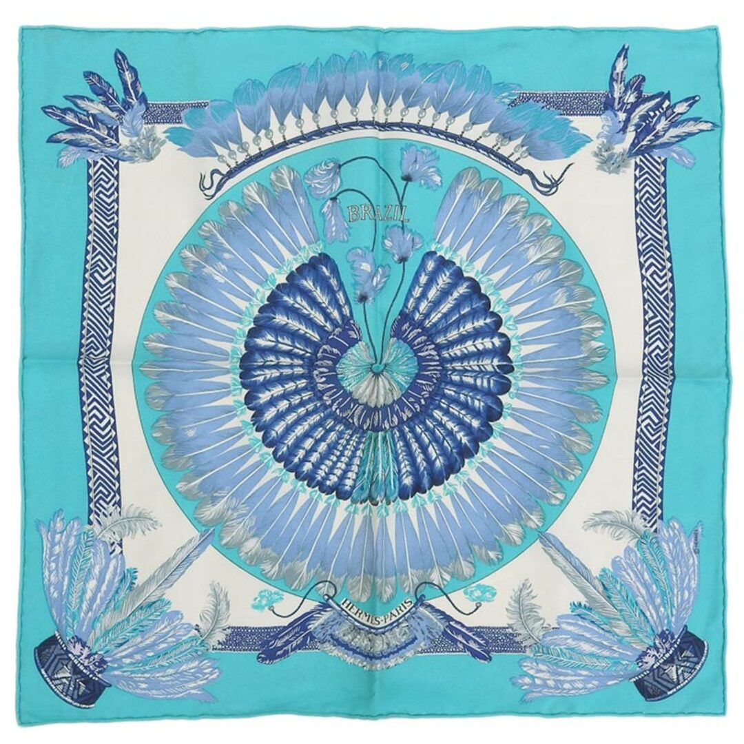 美品 エルメス HERMES スカーフ カレ90 BRAZIL ブラジル シルク 美品 エルメス HERMES スカーフ カレ90 BRAZIL ブラジル シルク