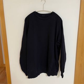 COMOLI 22AW コットンシルク長袖クルー NAVY 3