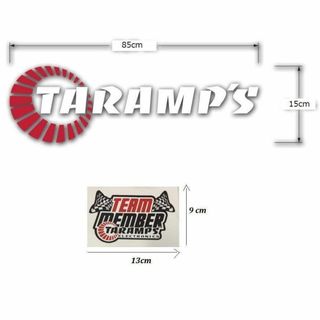 2セットTARAMPSカーオーディオ ステッカー 外向きタランプス(カーオーディオ)