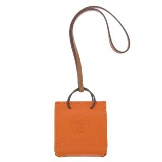 エルメス(Hermes)のエルメス HERMES サック・オランジュ バッグチャーム レザー オレンジ Y刻印 2020年 美品 新入荷 HE0913(その他)