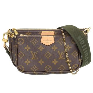 ルイヴィトン(LOUIS VUITTON)のルイヴィトン LOUIS VUITTON モノグラム ミュルティ・ポシェット・アクセソワール 2WAYバッグ カーキ M44813 中古 新入荷 LV1558(ショルダーバッグ)