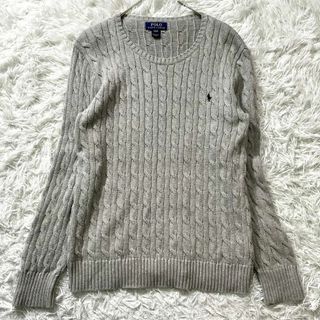 ポロラルフローレン(POLO RALPH LAUREN)のポロラルフローレン コットン ケーブルニット クルーネック 大きいサイズ XL(ニット/セーター)