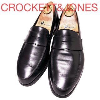 クロケットアンドジョーンズ(Crockett&Jones)の313.CROCKETT&JONES ペニーローファー ブラック 6.5E(スリッポン/モカシン)