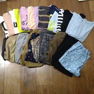 ブランシェス(Branshes)の140男の子春夏お洋服まとめ売23点TシャツロンTハーフパンツパーカー(その他)