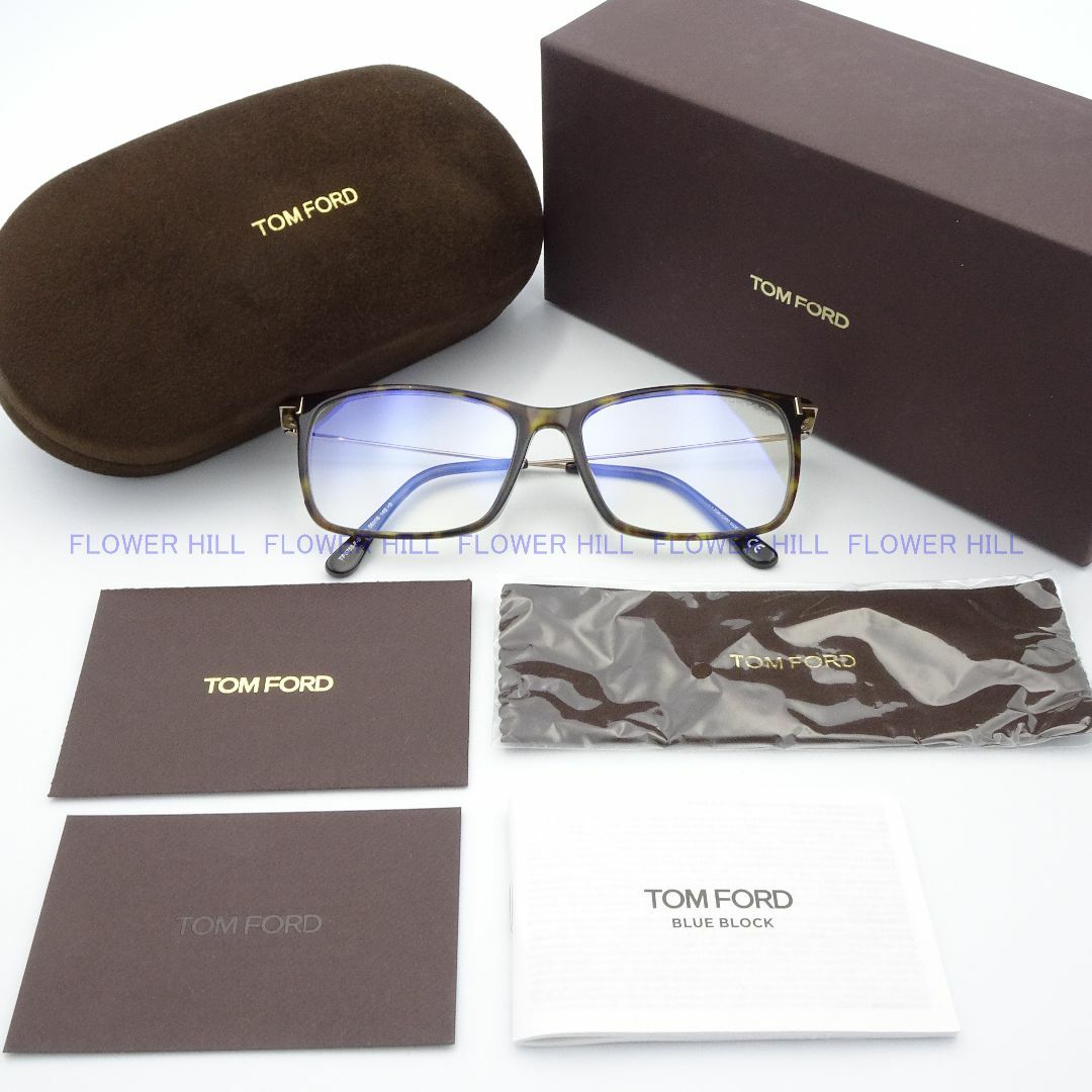 TOM FORD EYEWEAR(トムフォードアイウェア)のトムフォード メガネ スクエア アジアンFIT TF5758-F-B 052 メンズのファッション小物(サングラス/メガネ)の商品写真