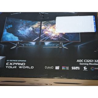 AOC 27インチ ゲーミングモニター 144Hz 曲面パネル C32G1/11(ディスプレイ)