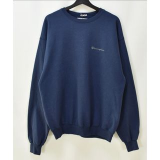 チャンピオン(Champion)のChampion（チャンピオン）ロゴ プリント クルーネックスウェット ネイビー(スウェット)