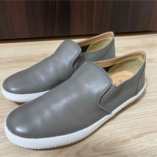 未使用！FOOT STYLE 本革レザースリッポン37(スリッポン/モカシン)