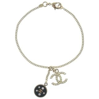 シャネル(CHANEL)のCHANEL シャネル ブレスレット・バングル - 黒xゴールド 【古着】【中古】(ブレスレット/バングル)