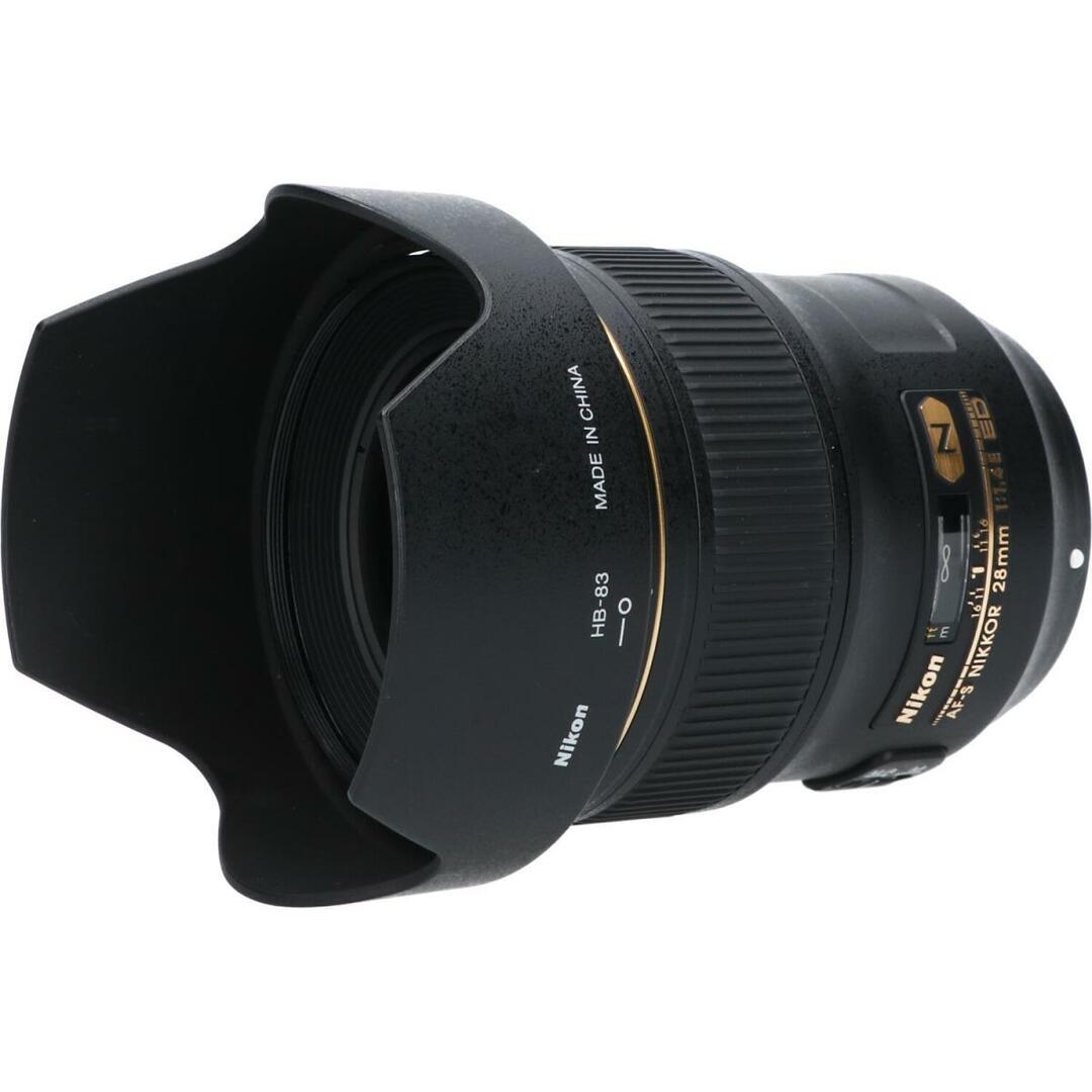 Nikon(ニコン)のＮＩＫＯＮ　ＡＦ－Ｓ２８ｍｍ　Ｆ１．４Ｅ　ＥＤ スマホ/家電/カメラのカメラ(レンズ(ズーム))の商品写真