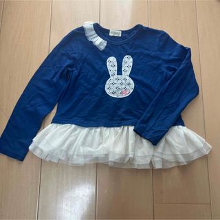 トロワラパン(trois lapins)のトロワラパン 小さめ110 100＊ カットソー チュニック KP ケーピー(Tシャツ/カットソー)