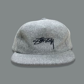 ステューシー(STUSSY)のold stussy オールドステューシー ヴィンテージウールキャップ グレー(キャップ)