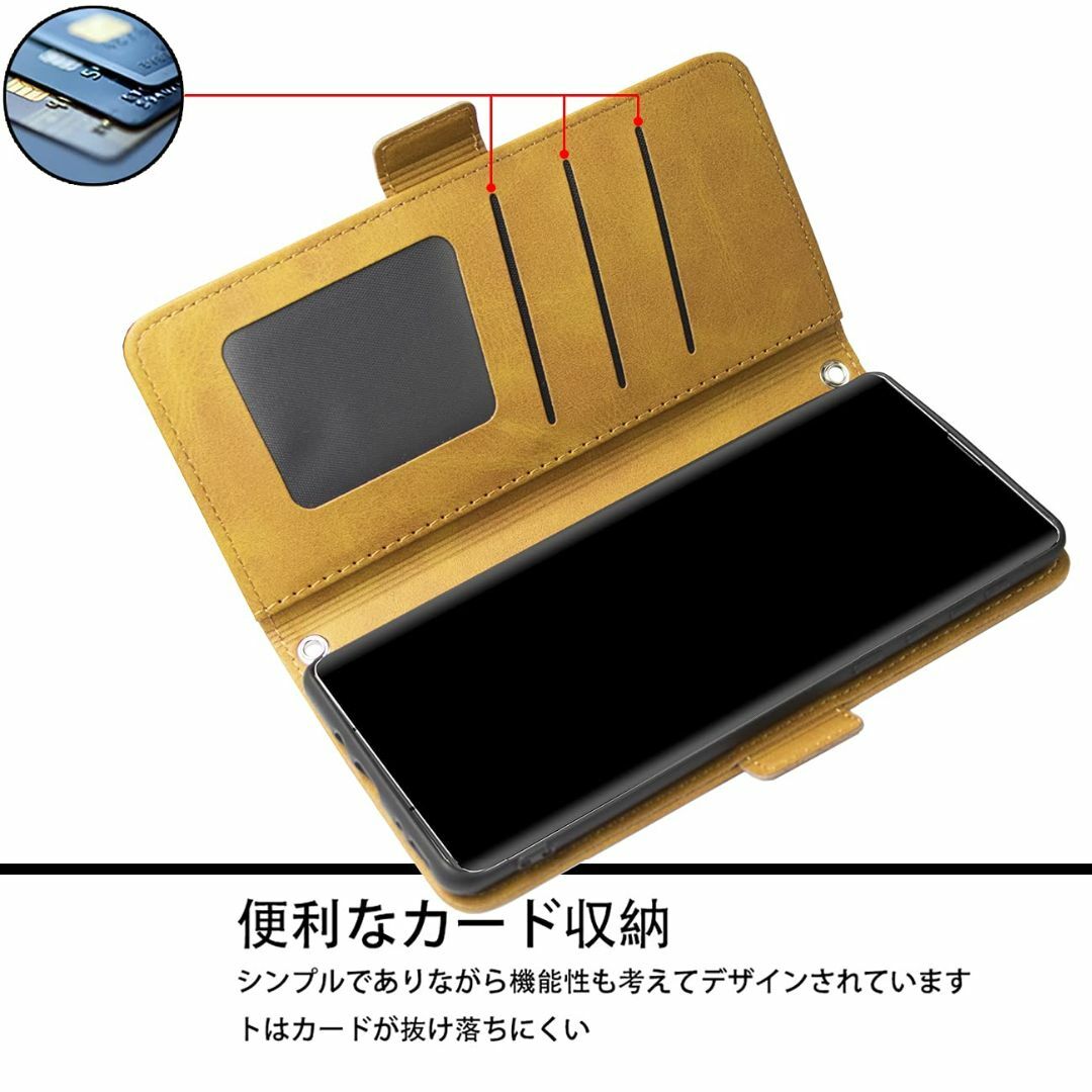 サイズ:AQUOSR6_色:イエローAQUOS R6 ケース sh-51b  スマホ/家電/カメラのスマホアクセサリー(その他)の商品写真