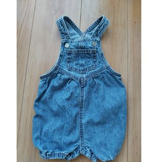 ベビーギャップ(babyGAP)のBABY　GAP デニムオーバーオール 3-6months(カバーオール)