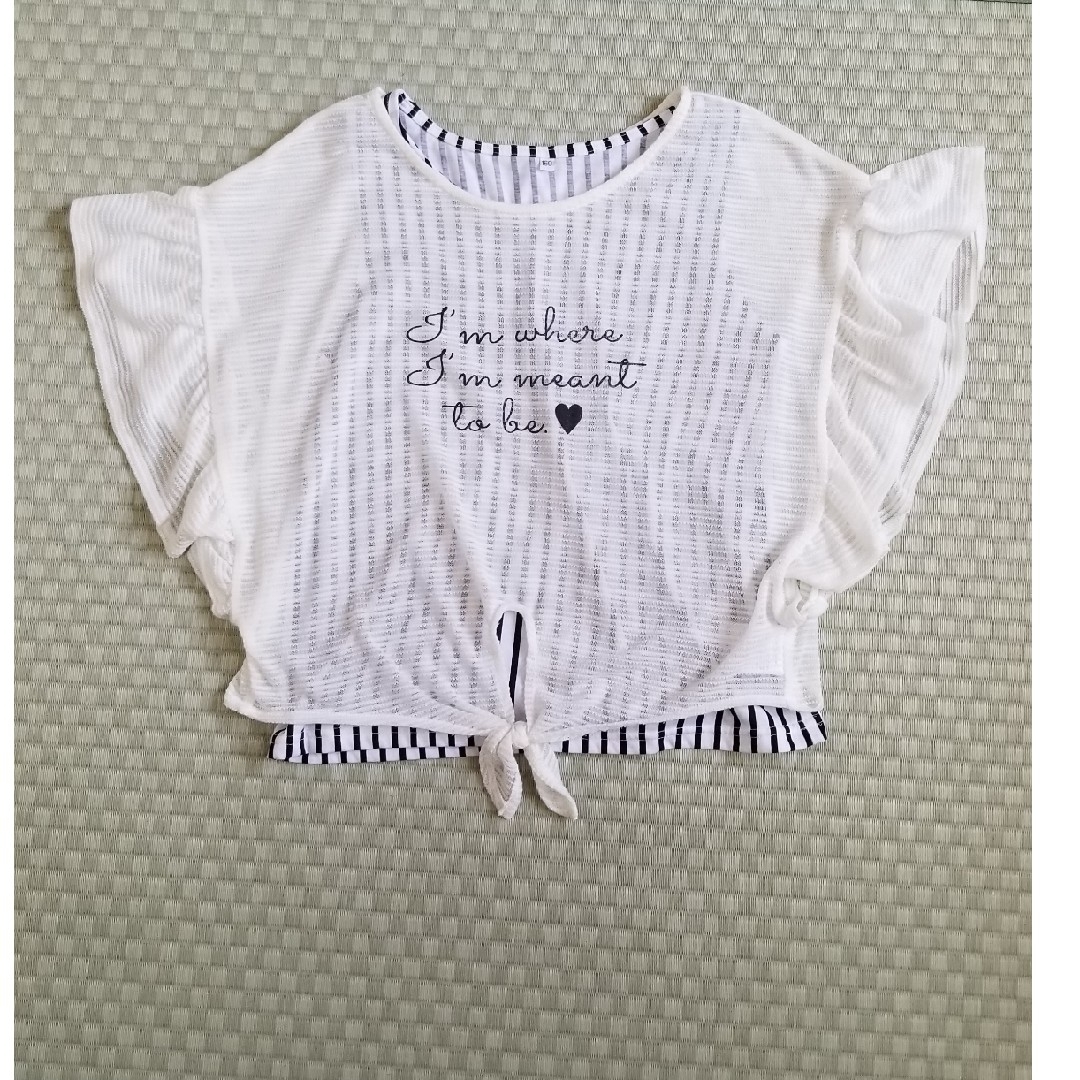 キッズ　トップス　(160) キッズ/ベビー/マタニティのキッズ服女の子用(90cm~)(Tシャツ/カットソー)の商品写真