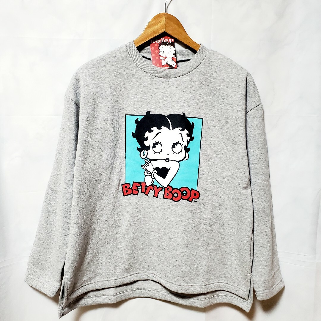 Betty Boop(ベティブープ)のベティーブープ スエット bettyboop トレーナー 裏起毛 スウェット レディースのトップス(トレーナー/スウェット)の商品写真