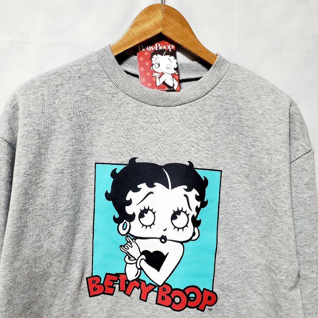 Betty Boop(ベティブープ)のベティーブープ スエット bettyboop トレーナー 裏起毛 スウェット レディースのトップス(トレーナー/スウェット)の商品写真