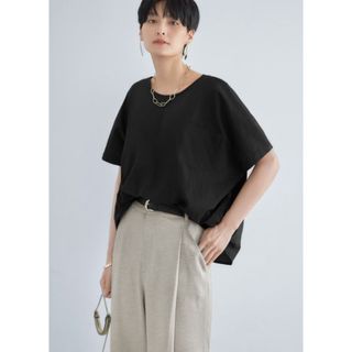 スタイルデリ(STYLE DELI)の【シワ加工ナイロンワイドブラウス】スタイルデリ(シャツ/ブラウス(半袖/袖なし))