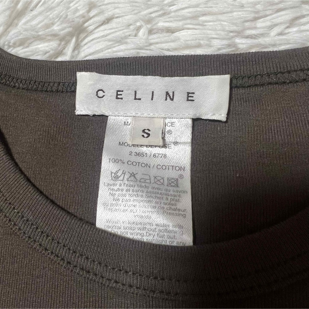 celine(セリーヌ)の【美品】セリーヌ　ノースリーブトップス　S タンクトップ　ブラウン　トリオンフ メンズのトップス(Tシャツ/カットソー(半袖/袖なし))の商品写真