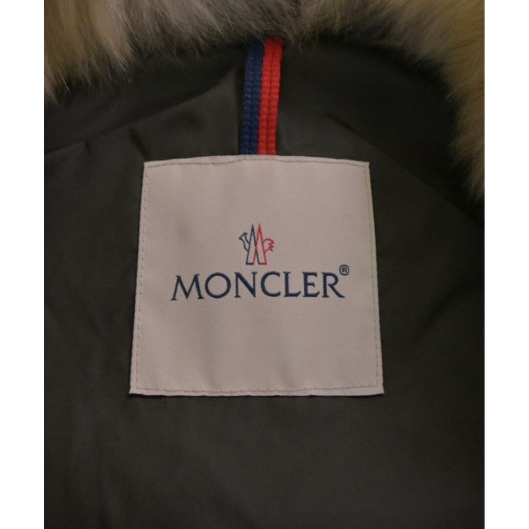 MONCLER(モンクレール)のMONCLER モンクレール ダウンコート 2(M位) カーキ系xベージュ 【古着】【中古】 レディースのジャケット/アウター(ダウンコート)の商品写真