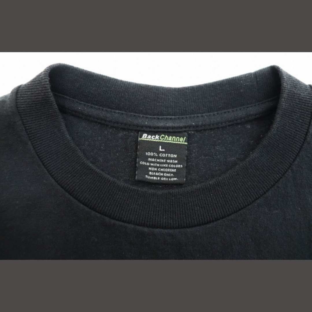 Back Channel(バックチャンネル)のバックチャンネル × レイドバック ファブリック ロゴ刺繍 Tシャツ L 黒 メンズのトップス(Tシャツ/カットソー(半袖/袖なし))の商品写真