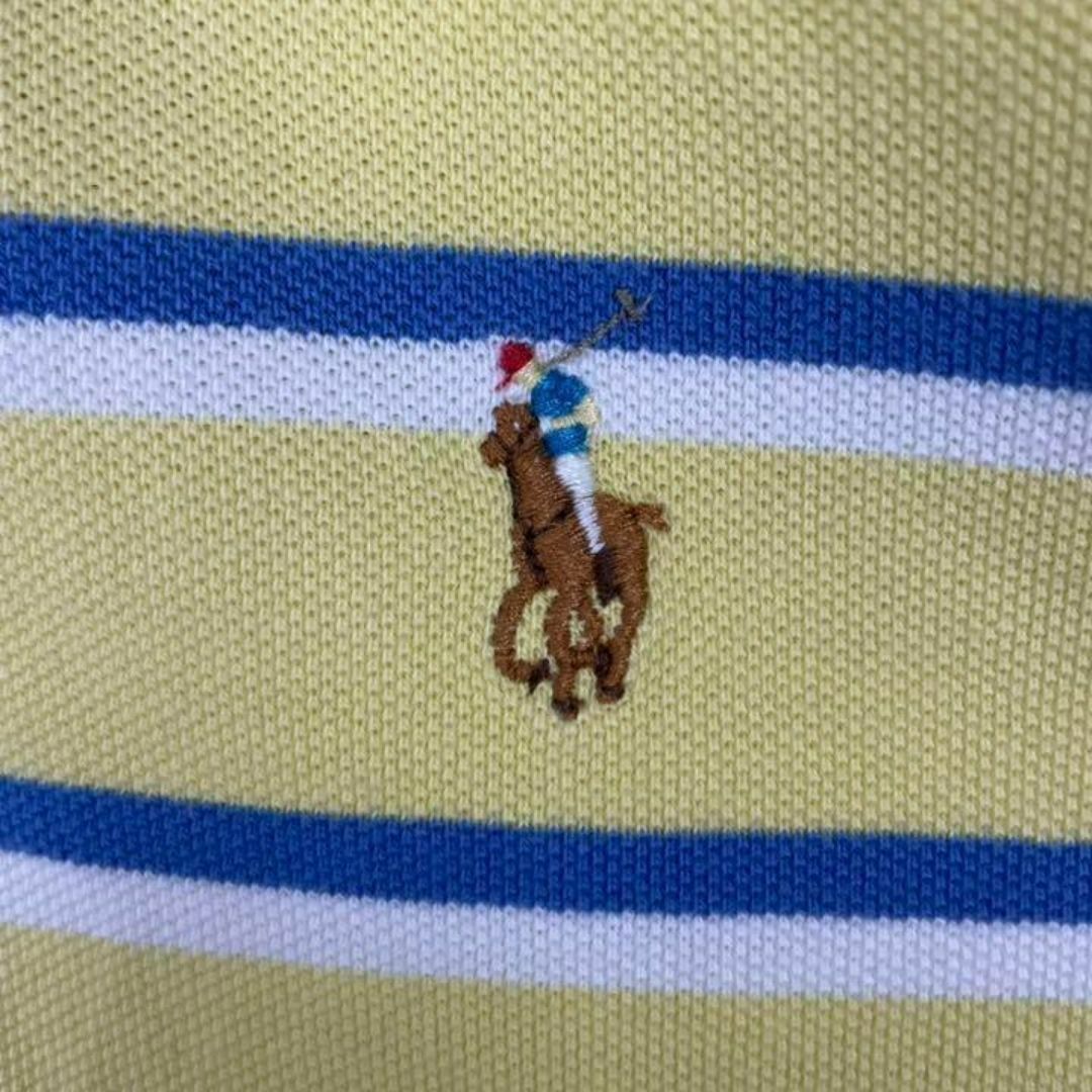 POLO RALPH LAUREN(ポロラルフローレン)のUSA古着90s ポロ ラルフローレン 半袖 ボーダー ポロシャツ ビックサイズ メンズのトップス(ポロシャツ)の商品写真