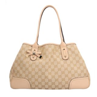 グッチ(Gucci)のグッチ プリンシー トートバッグ GGキャンバス 163805 002404 ベージュ レディース GUCCI  中古(トートバッグ)