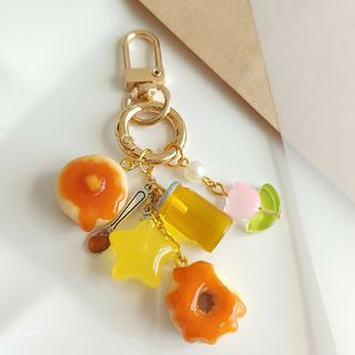 【送料込み】Honey×honey はちみつキーホルダー ハンドメイド